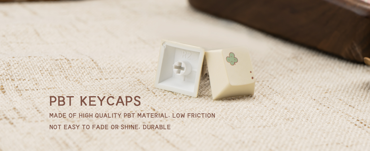 Cute Keycaps, Dye Sublimation PBT Customized keycaps, Cherry Profile Keycaps Cartoon Bear Keycap Set