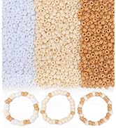 Eppingwin 1000+ pcs Pony Beads, Bracelet Beads for Hair Braids, Plastic Bead for Bracelets, Neckl...