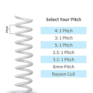 4:1 pitch RAYSON SPIRAL BINDING COIL