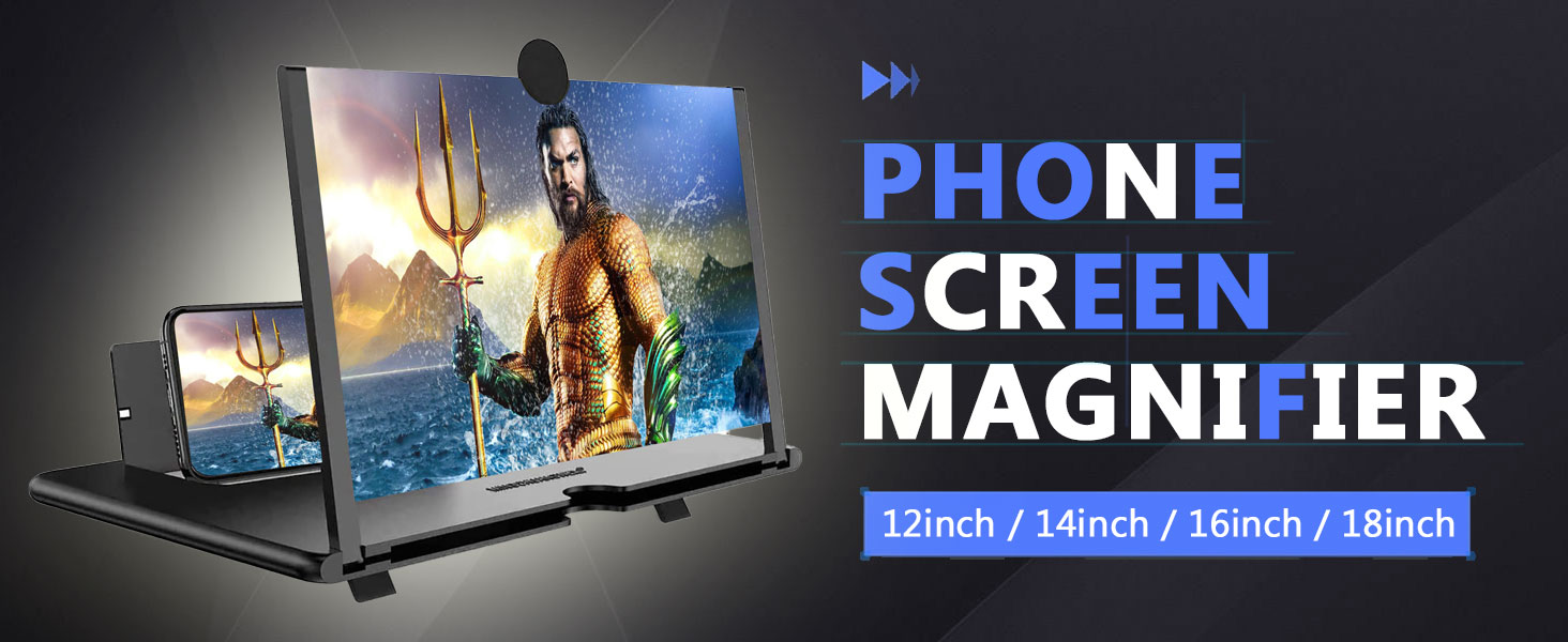 14 inch 3D cell phone smartphone screen magnifier stand amplifier for smartphone