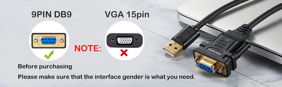 female db9 serial cable