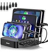 MSTJRY Charging Station for Multiple Devices : 6 Port USB Charger Stations - Family Multi-Device ...
