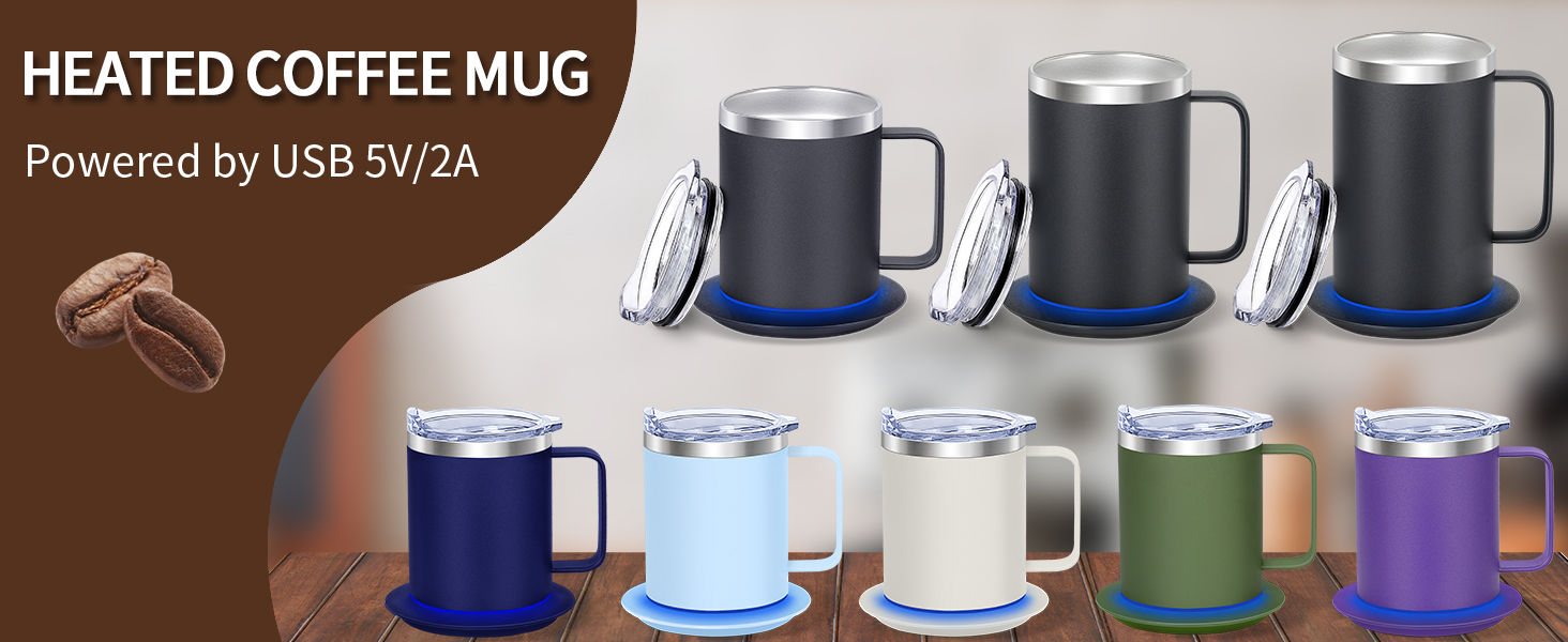 heated coffee mug