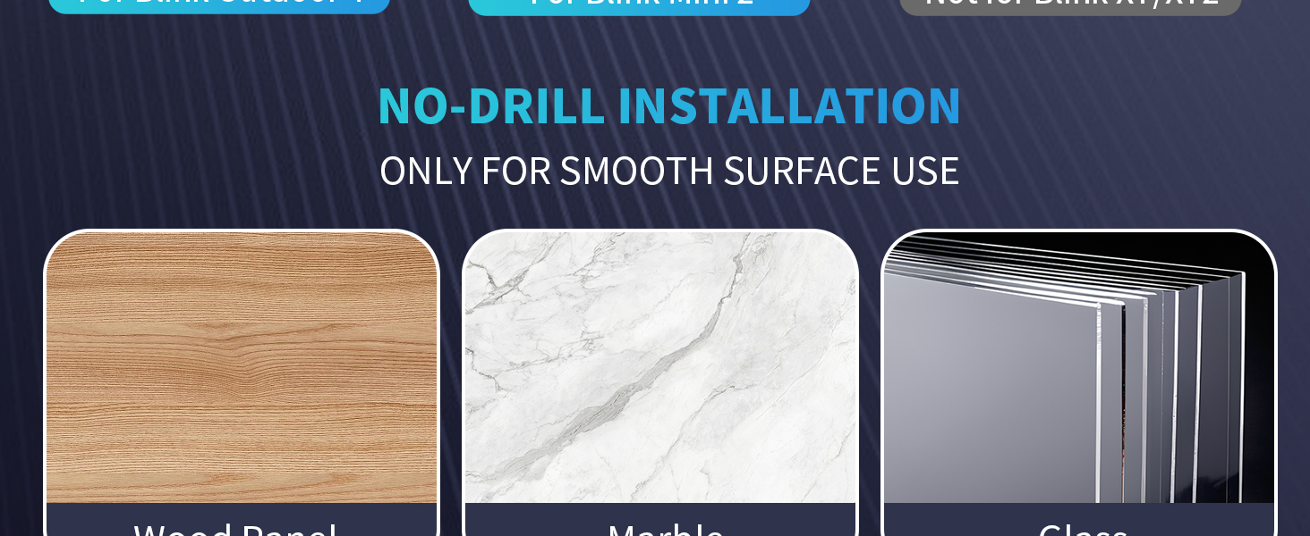 Adhesive Blink Outdoor Camera Mount, Compatible with Blink Outdoor 4/ Blink Mini 2 Blink Mini Camera