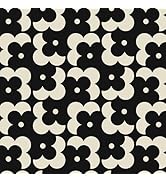 Ismoon Geometric Peel and Stick Wallpaper Boho Black and Beige Contact Paper 118"x17.3" Vintage F...