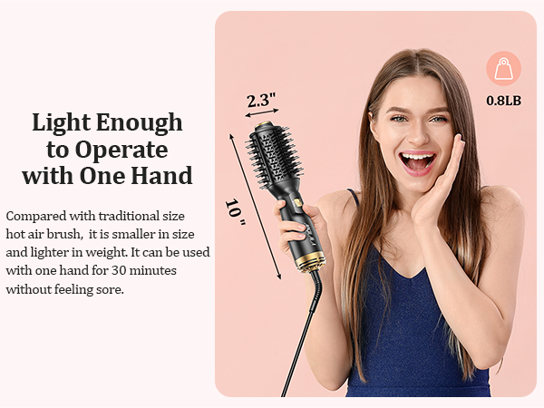 dual voltage hair dryer brush