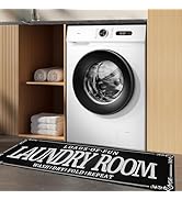 ZHLHPER Laundry Room Rug 20"x 59" Non-Slip Rubberback Laundry Rug Machine Washable Laundry Mat Fa...