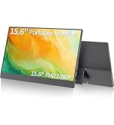 StarXnDa 15.6 Inch Portable Monitor with Stand - Ultra Slim Full HD 1920 * 1080p IPS Travel Monit...