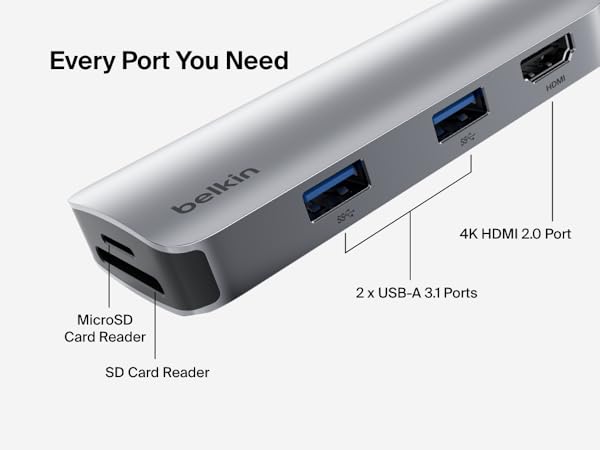 Belkin Connect USB-C 5 in 1 multiport hub