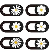 PRESSINART 6Pcs 6 Styles Camera Cover Slide Flowers Webcam Privacy Cover 0.04 Inch Ultra Thin for...