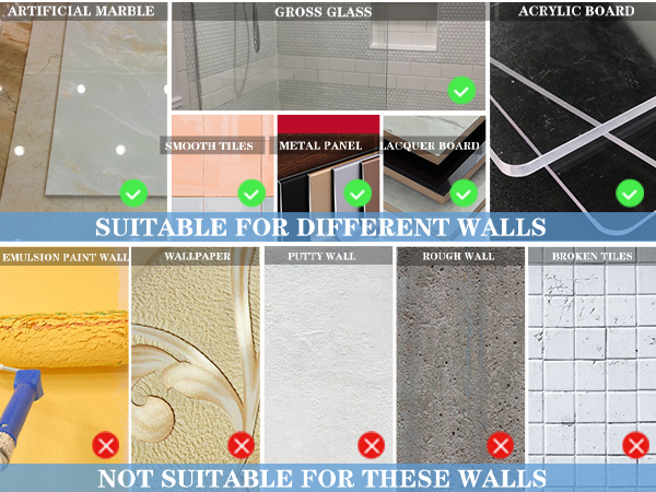 SUITABLE FOR DIFFERENT WALLS