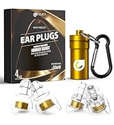 Reure High Fidelity Concert Ear Plugs, Noise Cancelling Silicone Ear Plugs 2 Pairs Great for Conc...