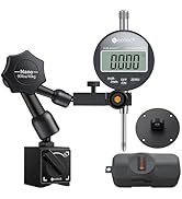 Neoteck Digital Dial Indicator Set (Black, Nano-90lbs/40kg Tensile Force)