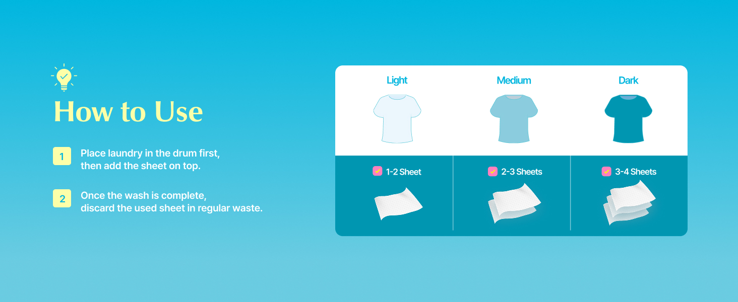 Easy Laundry Color Catcher Sheets