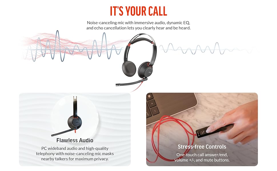 blackwire 5220; noise cancceling headset; over the head headset