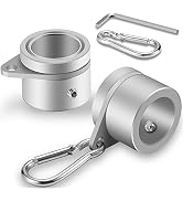 BONWIN 1.25" Flag Pole Rings, 2 Pcs Anti Wrap Flag Pole Clips Swivels, 360° Rotating Flagpole Mou...