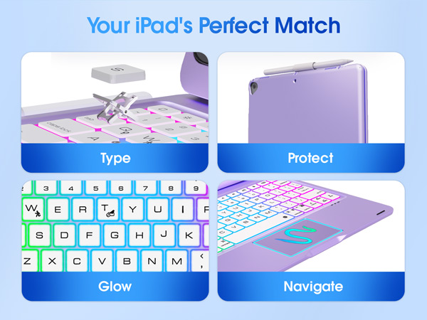 iPad 9th generation case with keyboard iPad keyboard 9th generation iPad 10.2 case with keyboard