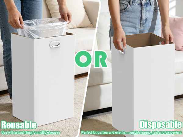 disposable trash cans
