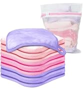 my novel things Makeup Remover Cloth 12 Packs Set, 6.5" x 6.5" Reusable Makeup Remover Towels, Ma...