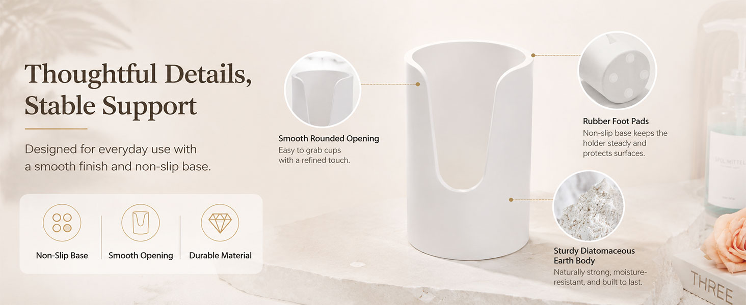 bathroom cup holder