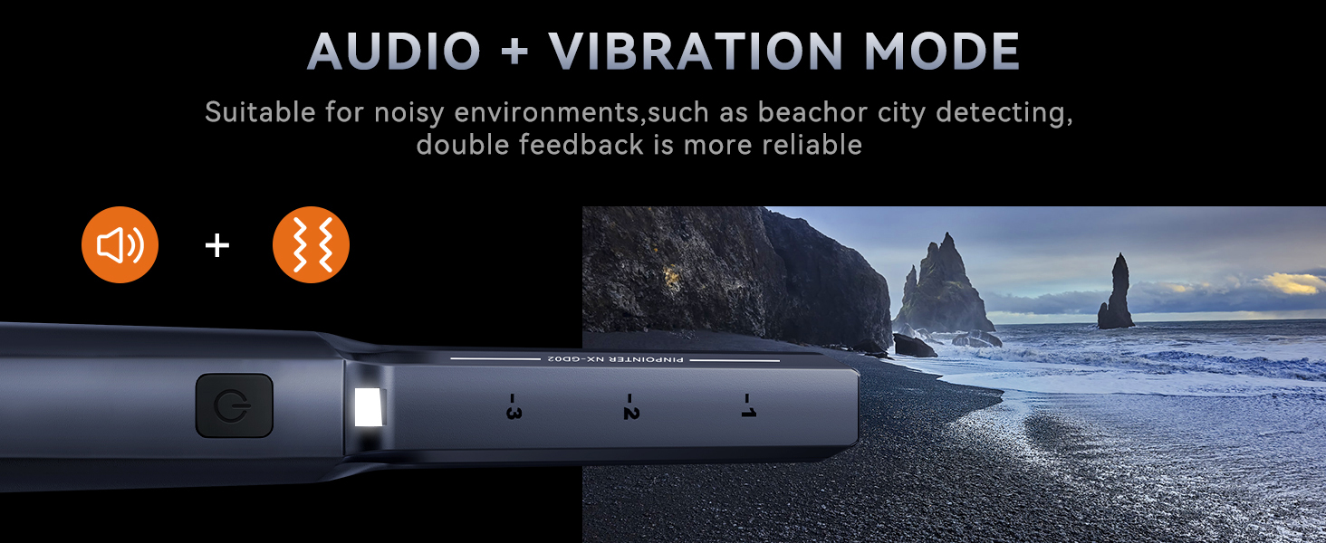 Audio plus Vibration mode for noisy beach environments