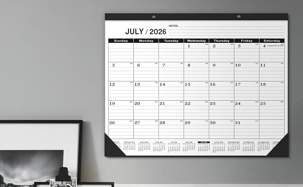 2027 desk calendar large 22x17