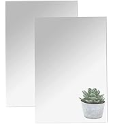 DARENYI 16"x12" Acrylic Mirror Sheet, Flexible Non Glass Body Mirror Tiles Large Self Adhesive Mi...