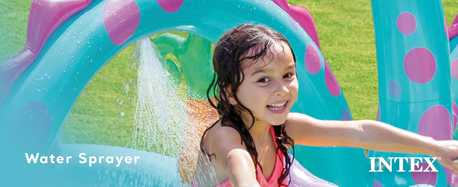 Intex 11ft x 7.5ft x 44in Dinoland Play Center Kiddie Inflatable Swimming Pool Caro2