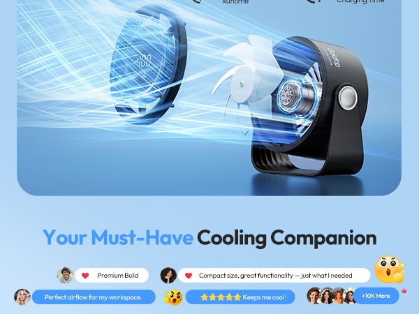 small desk fan usb fan portable fans camping accessories