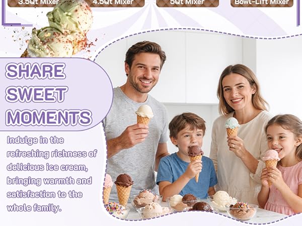 Ice Cream Maker Attachment for KitchenAid Stand Mixer