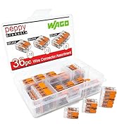 WAGO 221 Lever-Nuts 36pc Compact Splicing Wire Connector Assortment. Includes (16x) 221-412, (12x...