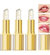 3 PCS Color Changing Lipstick, PH Skin-Adjusting Lipstick for Older Women | Clear Lipstick That C...