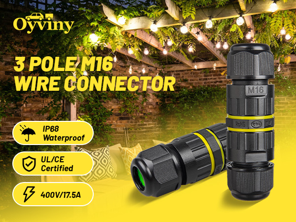 3 pin wire connector