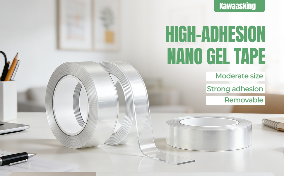 Nano Tape Clear Double Sided Heavy Duty Mounting Tape Removable Adhesive for Home Office