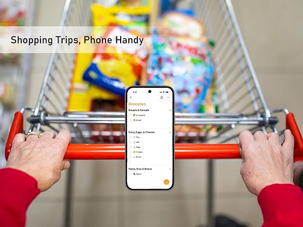 shopping cart phone holder