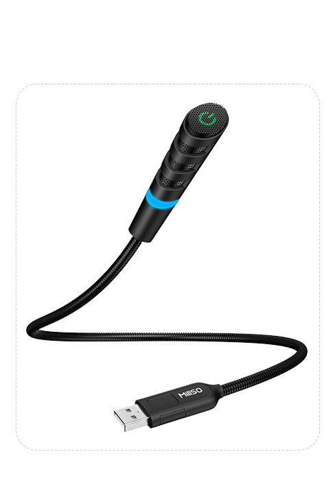 MillSO usb gooseneck microphone for laptop