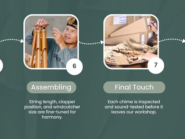 bamboo wind chime wooden wood outside outdoor windchimes deep tone large home decor