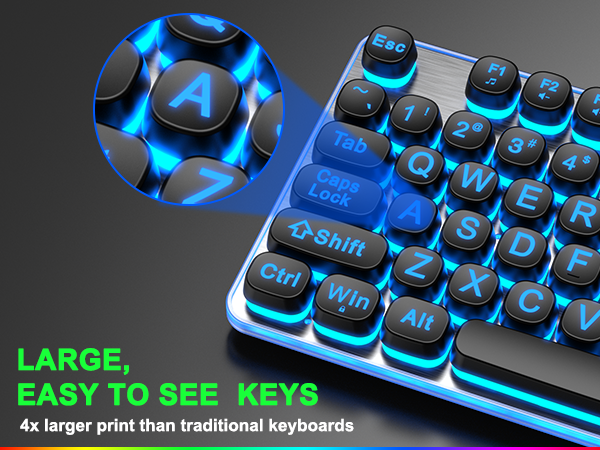 Large Print Backlit Keyboard Large Print Backlit Keyboard