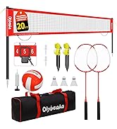 volleyball and badminton combo net set