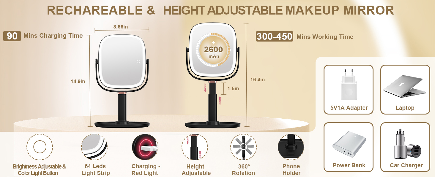 Makeup Mirror With Lights