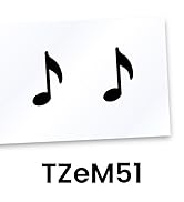 Brother Genuine P-touch TZeM51 Premium Label Tape in cardboard pack: Black on Matte Clear 24mm