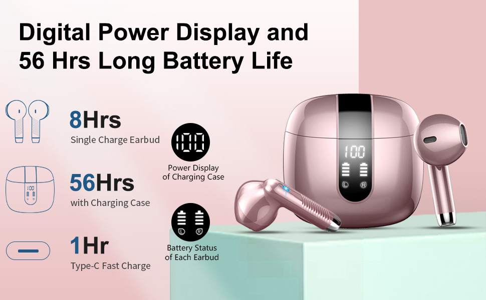 Wireless Earbuds Bluetooth Headphones NEW Wireless Headphones