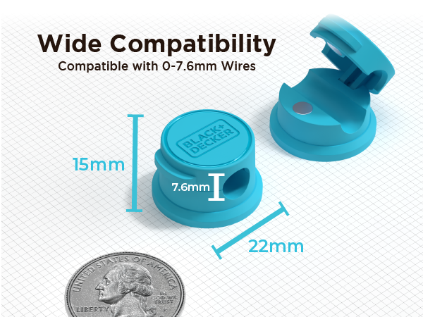 6-Piece Charger Organizer Set for Versatile Use