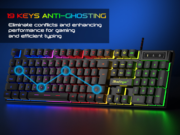 Gaming keyboard and mouse computer keyboards wired keyboard