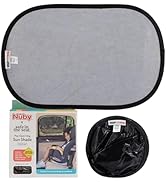 Nuby x Safe in The Seat Pop-Open Car Sun Shades - 2 Piece Set - Static Cling Window Shades for Ba...