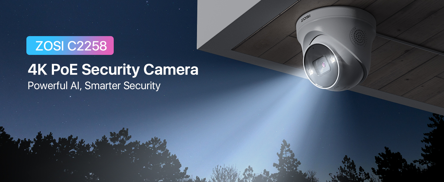 4K PoE security camera system