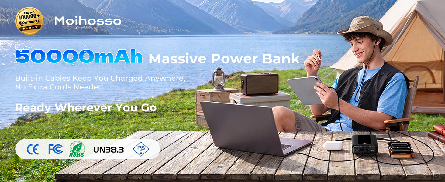 Moihosso 50000mAh Massive Power Bank