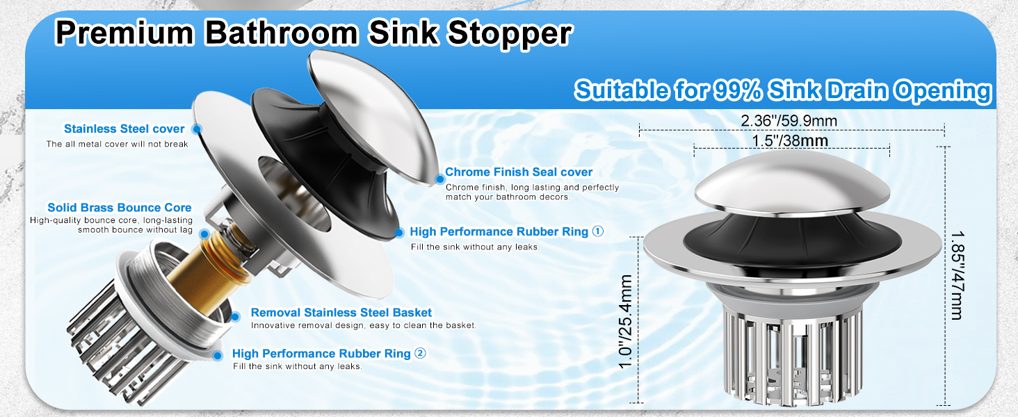 bathrooom sink stopper