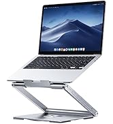 AOEVI Laptop Stand with 360-Degree Rotation, Adjustable Laptop Riser for Desk Portable, Foldable ...