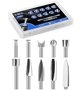 10 PCS Wood Carving Drill Bits Set for Dremel Router and Rotary Tool Engraving Bits, 1/8 Inch Sha...